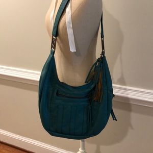 Teal blue roxy purse